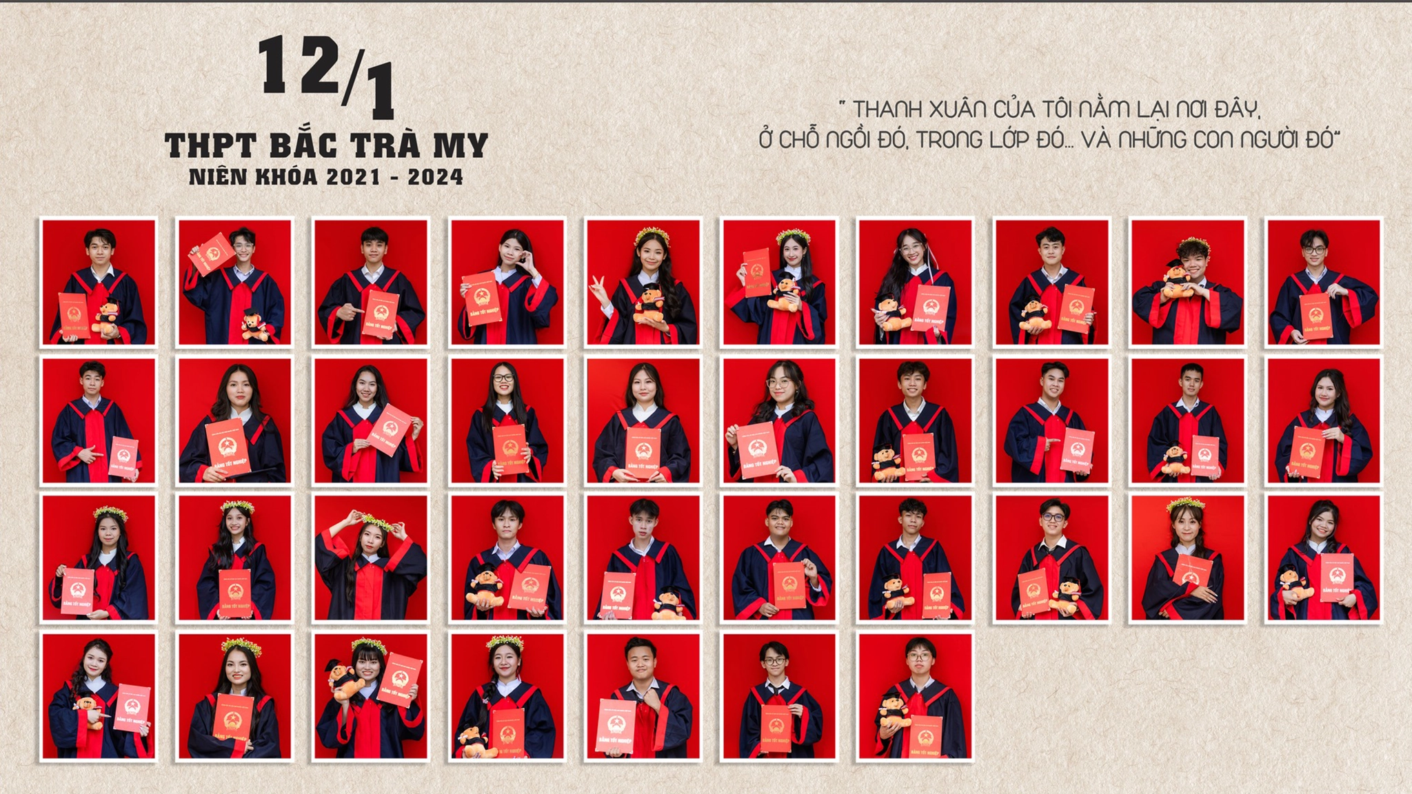 concept đồ cử nhân THPT Bắc Trà My - Kỷ yếu Đà Nẵng