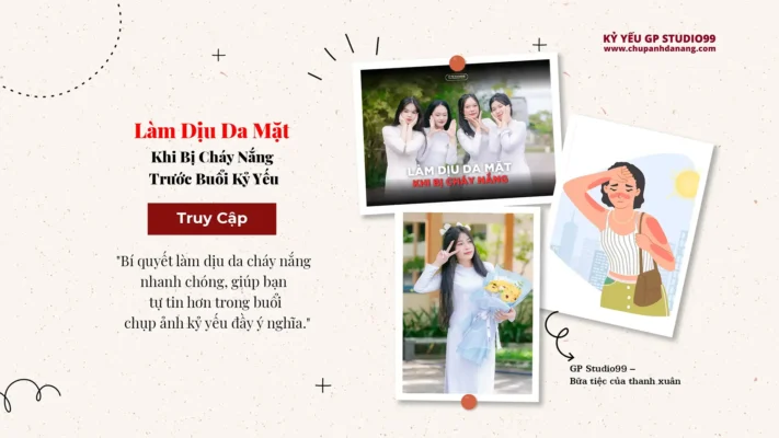 Làm dịu da mặt khi bị cháy nắng